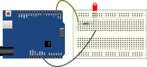 Arduino exempel 001 - blinkande lysdiod