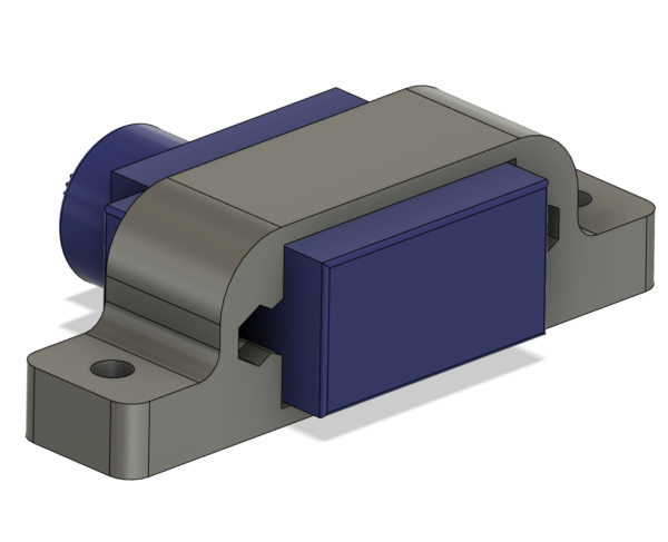 Hållare för SG90/MG90 servo, horisontal - Bild 2